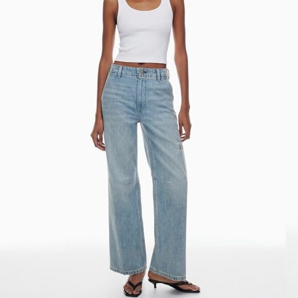 Denim Forum Denim - Denim Forum Aritzia The Lou Hi-Rise Jeans, Retro 90s Look, Size 24